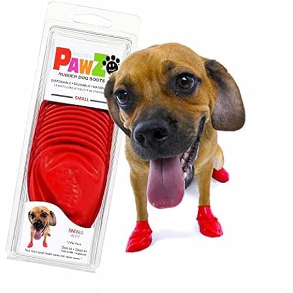 Hundstövlar - PAWZ - Red Dog - Naturgummi - Biologiskt nedbrytbart - Optimal komfort