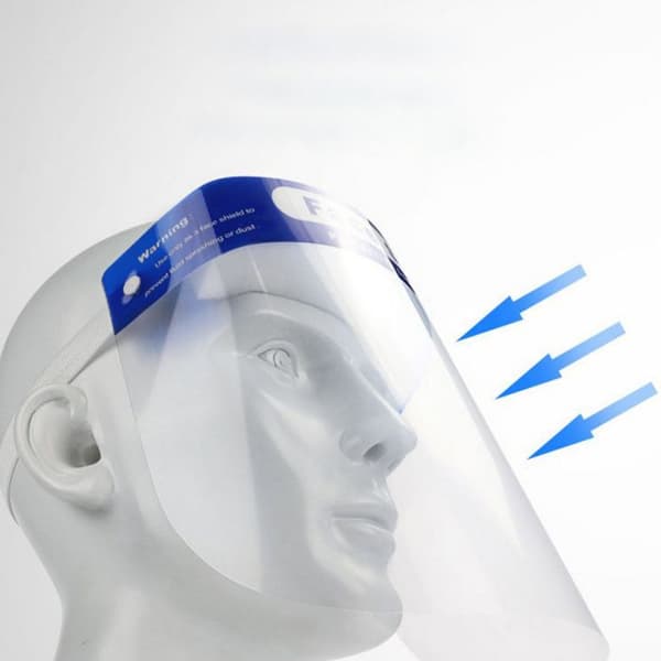 Transparent visir - Tech Discount - Paket med 10 - Stänkskydd - Imfria