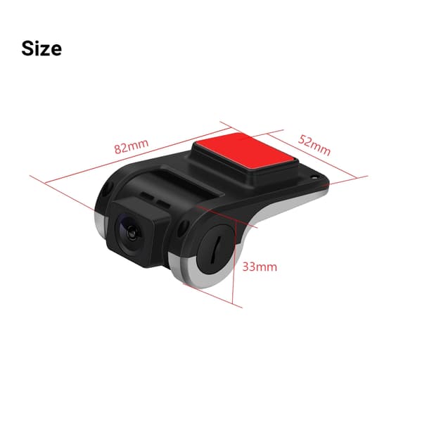 Bil DVR Videooptager, HD-kamera, ADAS-funktion
