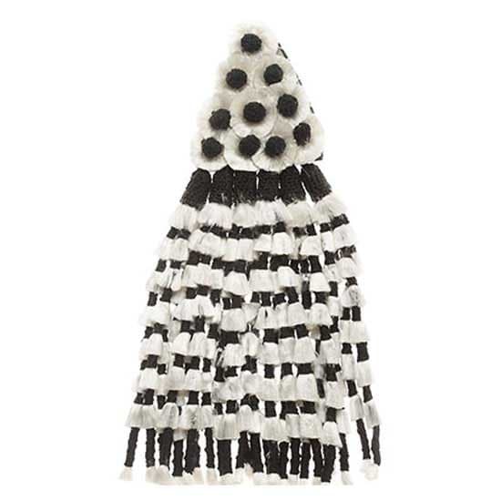 Hispano Hipica Silk Fly Fringe Valkoinen,Musta