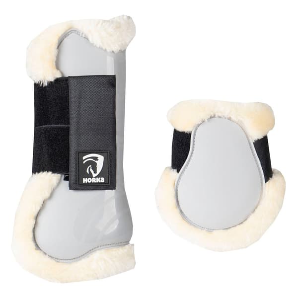 Horka Fetlock & Senskor Pvc Fur Grå S