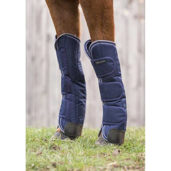 Equitheme Förstärkt Knee-shin Transport Pad Tyrex 600 D Blå Cob