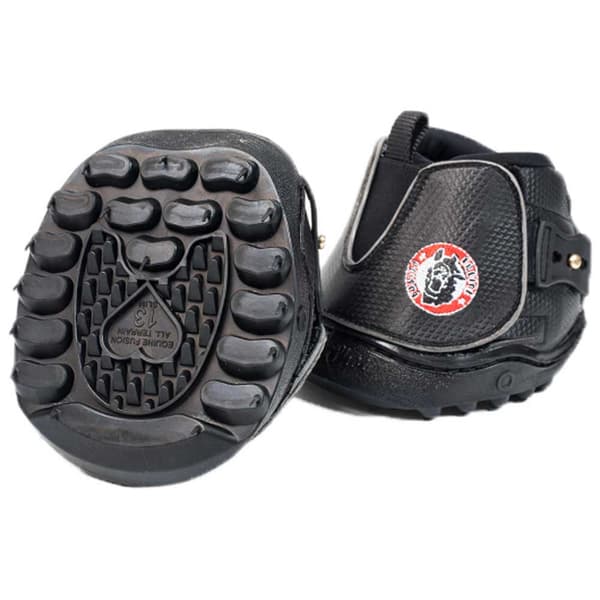Equine Fusion Over Reach Boots Active Jogging Slim Svart 8