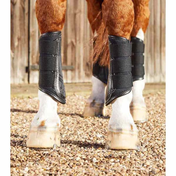 Premier Equine Senestövlar Carbon Air-tech Single Locking Brushing  M