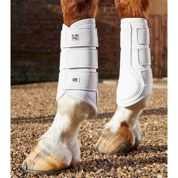 Premier Equine Carbon Air-tech Single Locking Brushing Jännekiinnikkeet Beige S