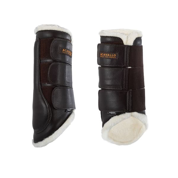 Acavallo Faux Sheepskin&triple Velcro Jännekiinnikkeet  Pony
