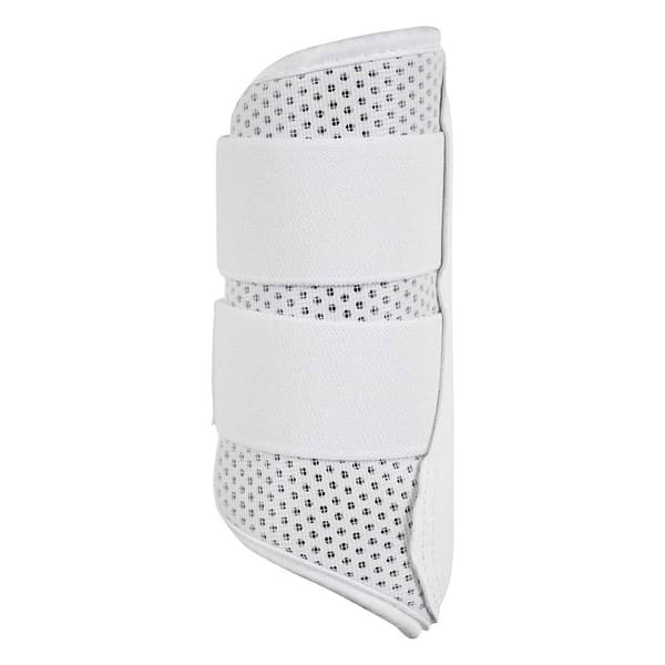 Acavallo Perforated Neoprene Double Velcro Jännekiinnikkeet Valkoinen XL