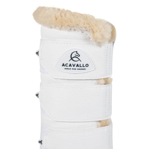 Acavallo Faux Leather& Faux Sheepskin Senesko Hvid XL