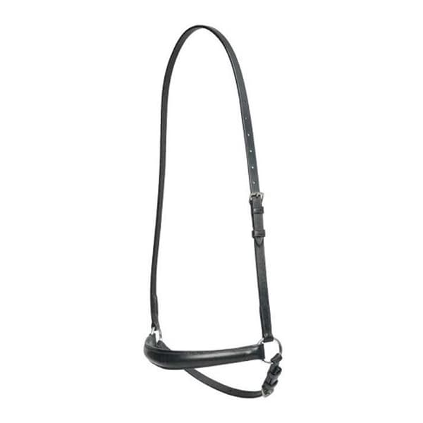 Hy Padded Drop Nose Band Black Pony
