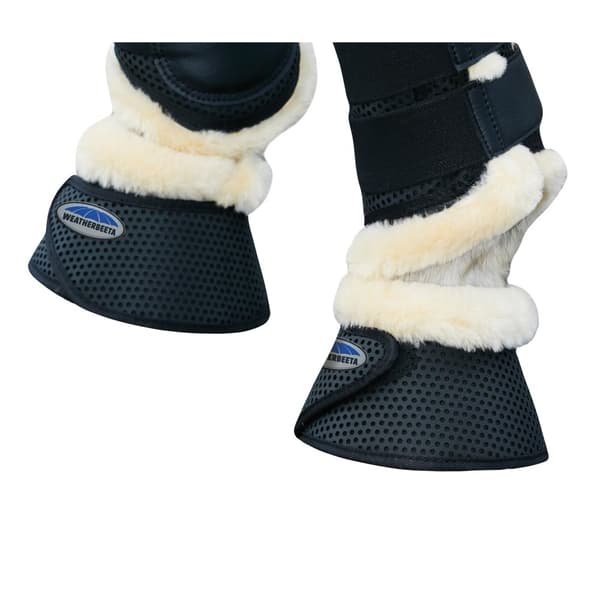 Weatherbeeta Pure Wool Trim Bell Boots Black Full