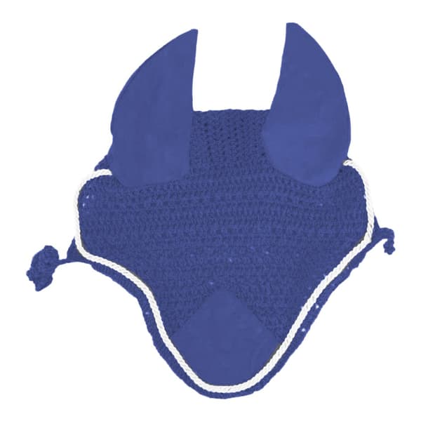 Roma Crochet Ear Cover Navy/White Full