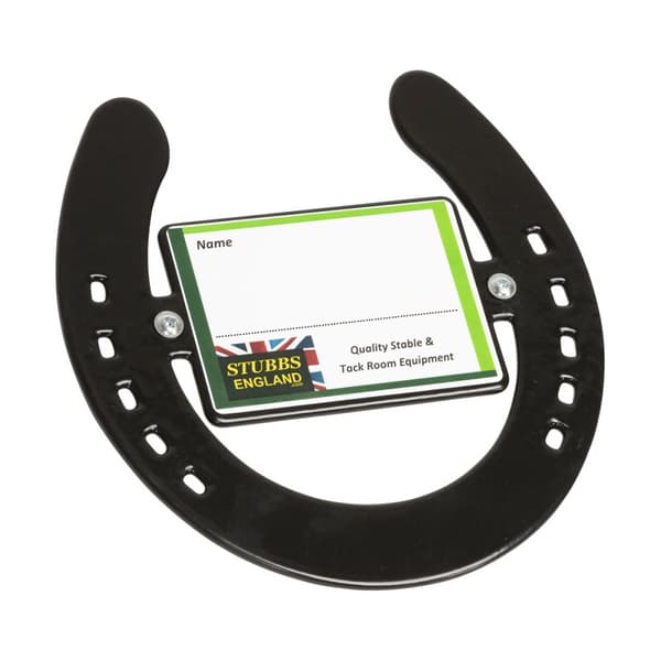 Stubbs Horseshoe Nameplate Black One Size