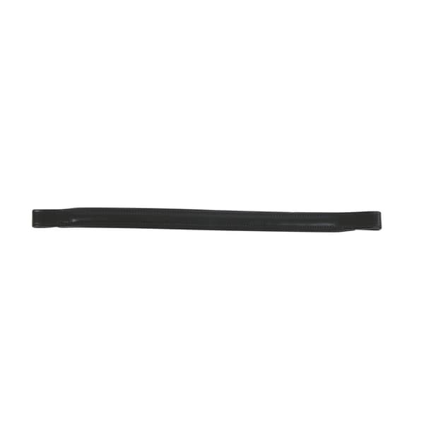 Kincade Raised Padded Leather Browband Black Pony