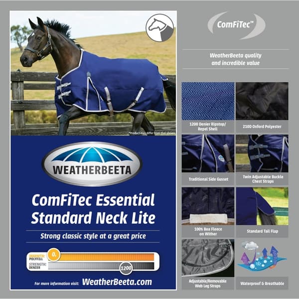 Weatherbeeta Comfitec Lite Essential Standard Neck Turnout Rug