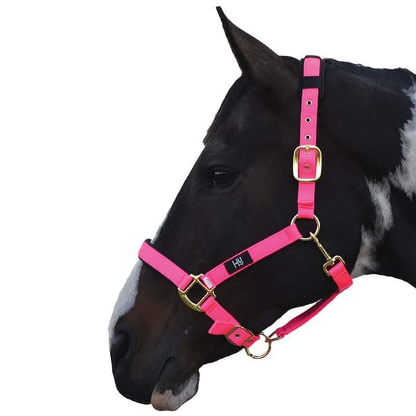 Hy Deluxe vadderad huvudkrage Hot Pink Pony