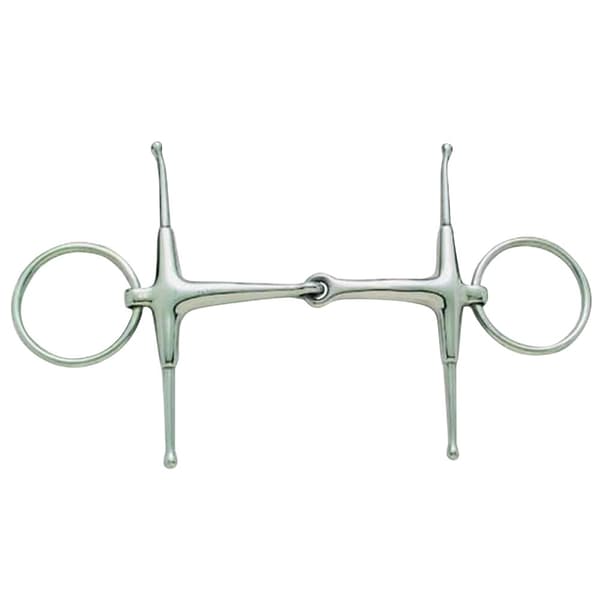 Korsteel Rostfritt stål med ledad Fulmer Snaffle Bit Silver 5.5in