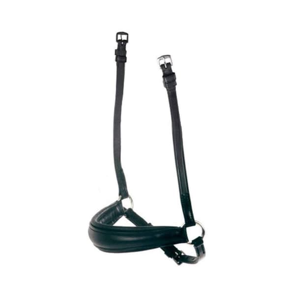 Collegiate Leather Mono Crown Drop Noseband Black Full