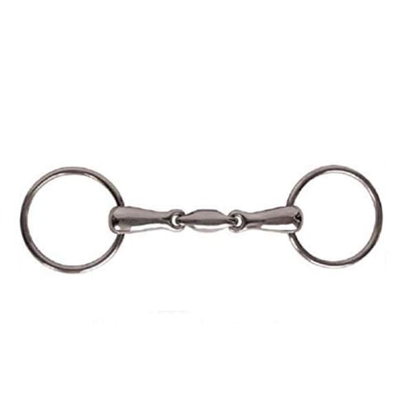JP Korsteel Stainless Steel Oval Link Loose Ring Snaffle