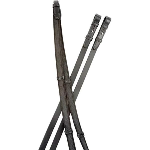 Collegiate Suregrip Leather Reins IV Black 54in