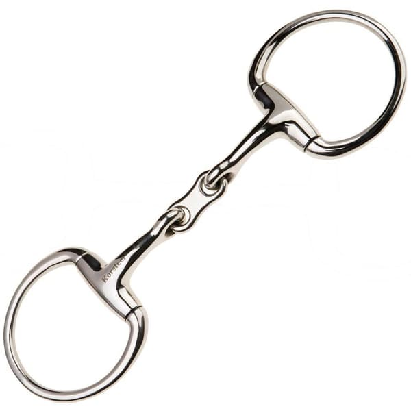 JP Korsteel Rostfritt stål French Link Eggbutt Snaffle Silver 5in