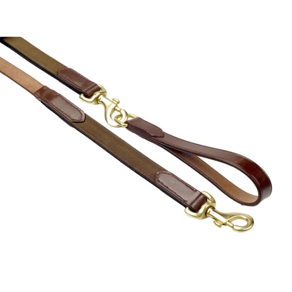 Whitaker Elastic Draw Reins Havana One Size