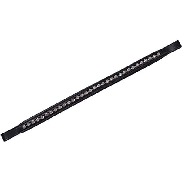 Collegiate Large Diamante Leather Browband