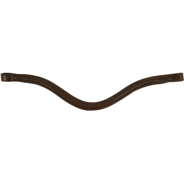 Collegiate Leather Curved Raised Browband IV