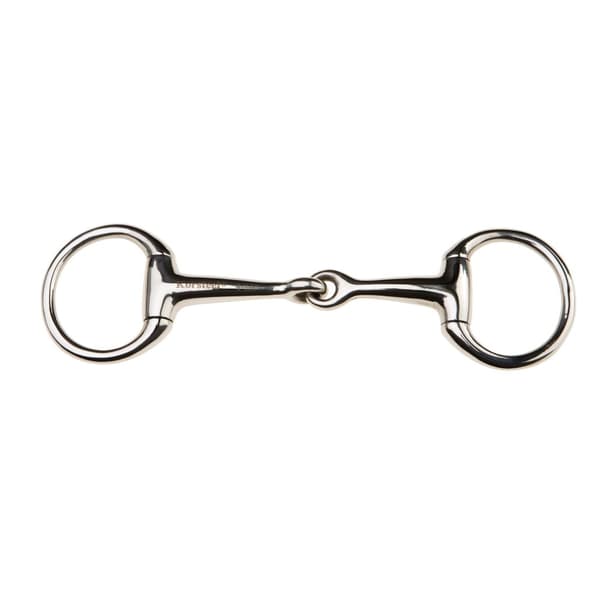 Korsteel Rostfritt stål med ledad eggbutt Bradoon Snaffle Bit Silver 4.5in