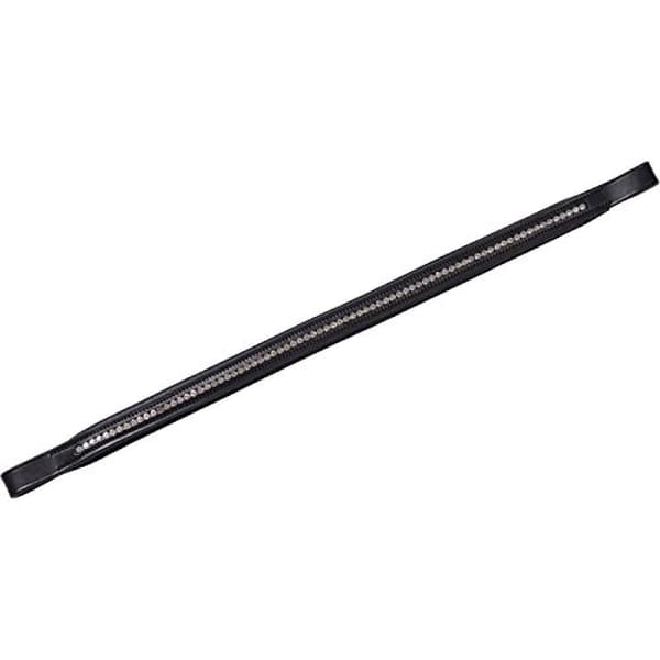 Collegiate Læderbrynrem med diamanter Black Full