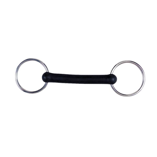 Korsteel Flexi Rubber Mullen Mouth Loose Ring Snaffle Bit