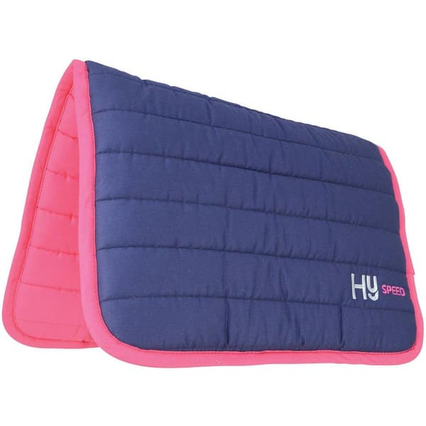 HySPEED Reversible Two Colour Saddle Pad Navy/Pink One Size