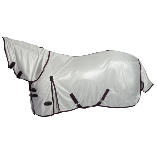 Weatherbeeta Comfitec Essential Mesh II Combo halsudskæringstæppe White/Maroon/Grey 7 ft
