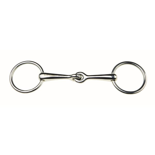 Korsteel Stainless Steel Weymouth Loose Ring Bradoon Snaffle Bit