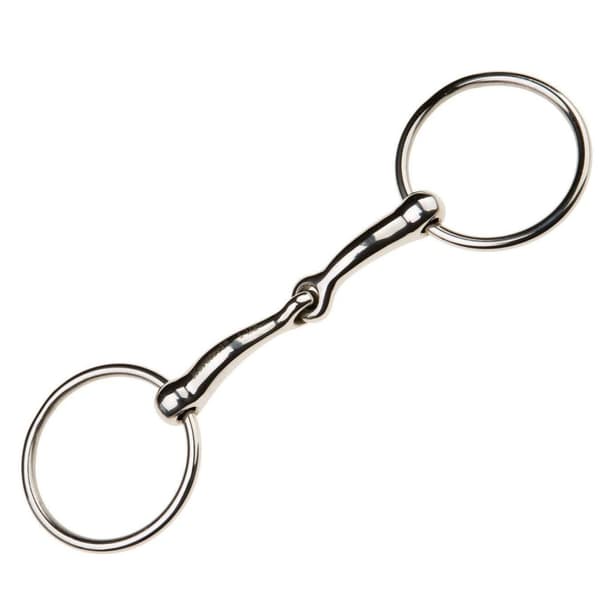 Korsteel Stainless Steel Jointed Loose Ring Snaffle Bit
