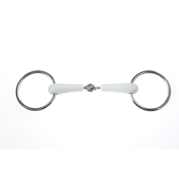 Korsteel Flexi Loose Ring Snaffle Bit Ivory 4.5in