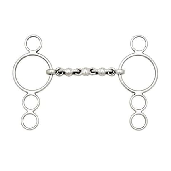 Lorina Waterford 3 Ring Horse Dutch Gag Silver 5.5in