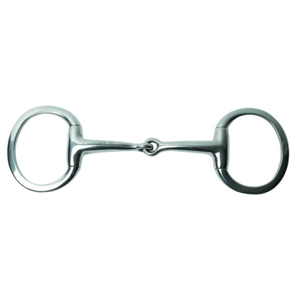 Korsteel Rostfritt stål fjädervikt tunn munledad platt ring Eggbutt Snaffle Bit