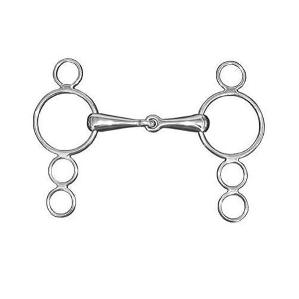 Lorina Ensamledd 3-rings hästkäft med tre ringar