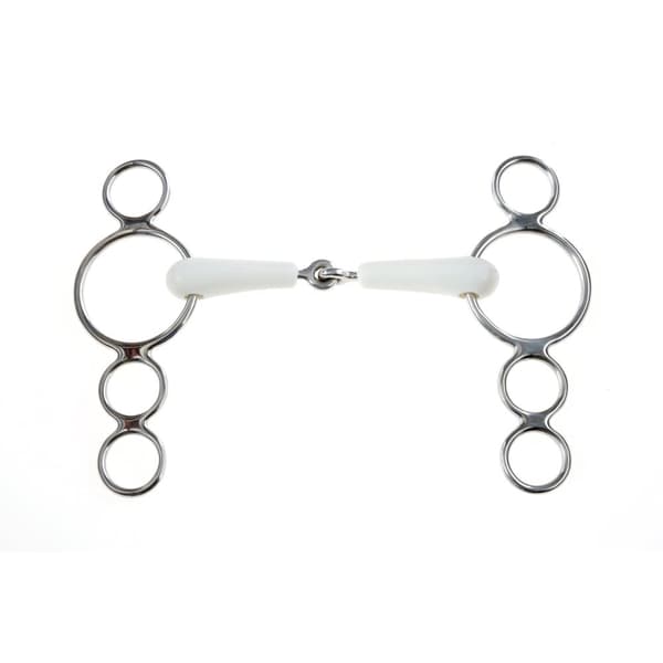 Korsteel Heste Flexi Jointed 3 Ring Dutch Gag Bit