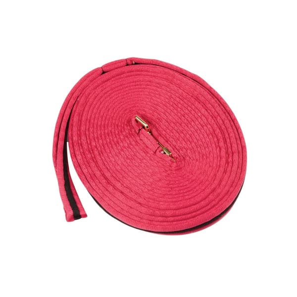 Kincade Brights Two Tone Padded Lunging Rein Hot Pink/Black 8m
