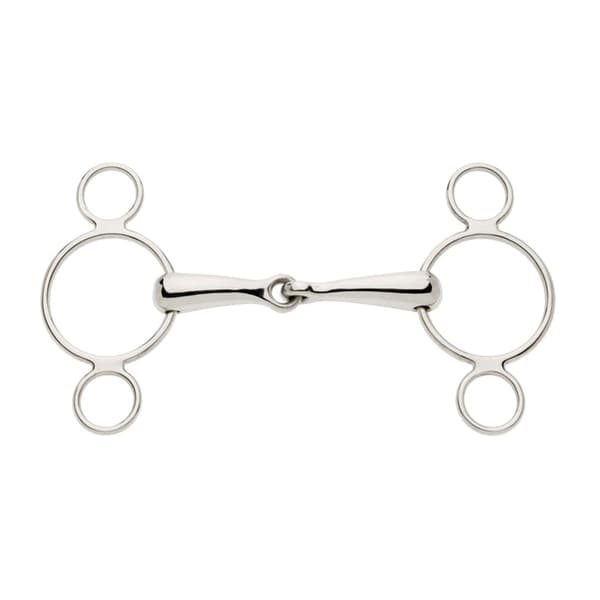 Lorina Single Jointed 2 Ring Continental Horse Gag