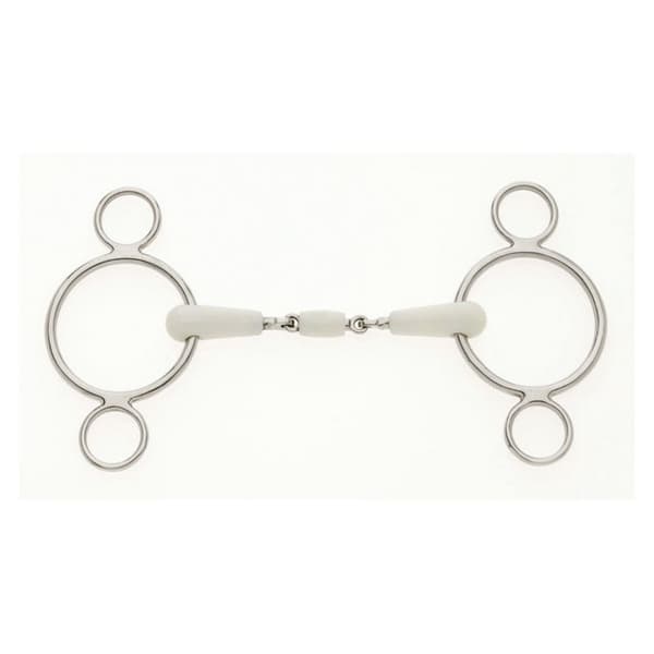 Lorina Flexi Peanut Joint 2 Ring Continental Horse Gag