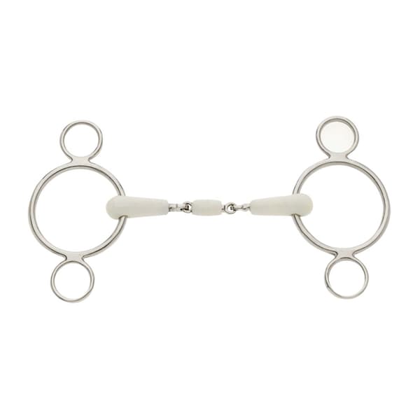 Lorina Flexi Peanut Joint 2 Ring Continental Horse Gag