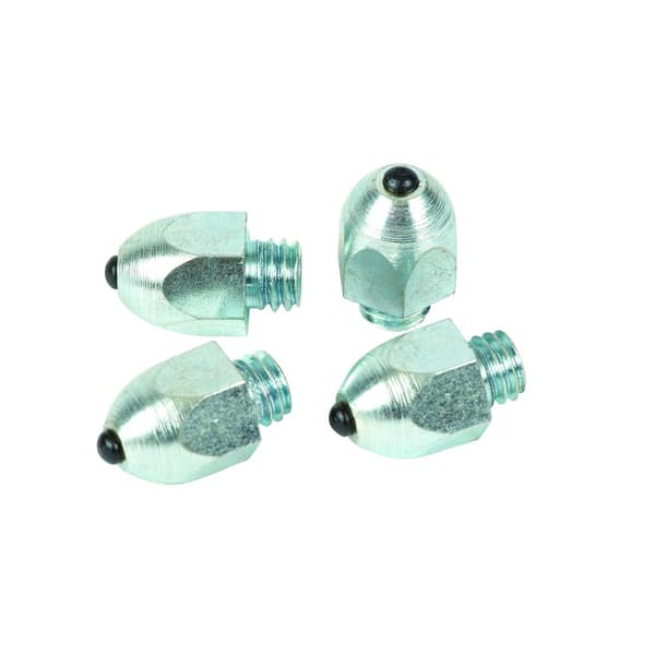 Roma Large Deep Footing Stud (Pack Of 4) Silver One Size