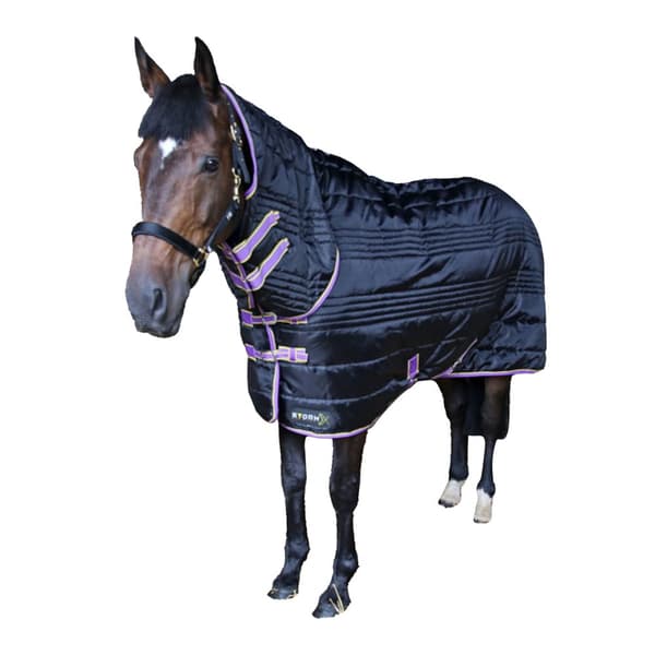 Hy StormX Original 200 Combi Stable Rug Black/Purple/Yellow 6ft