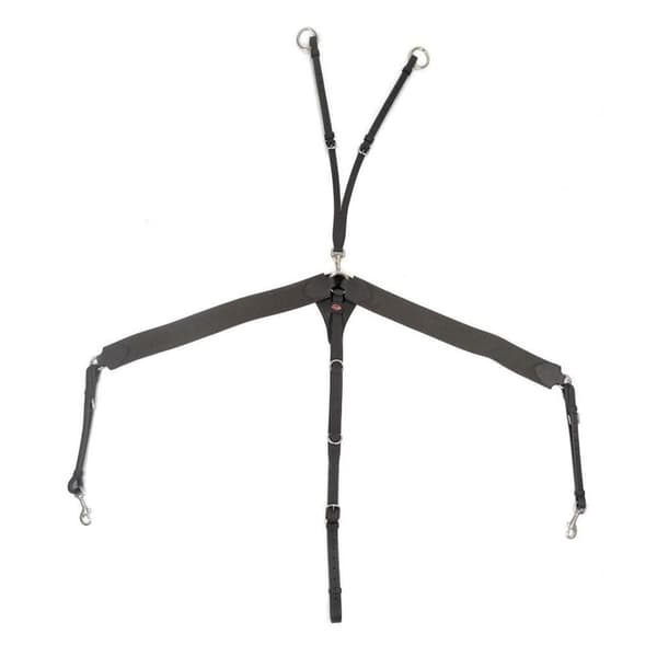 John Whitaker Läder häst bröstplatta Black Full
