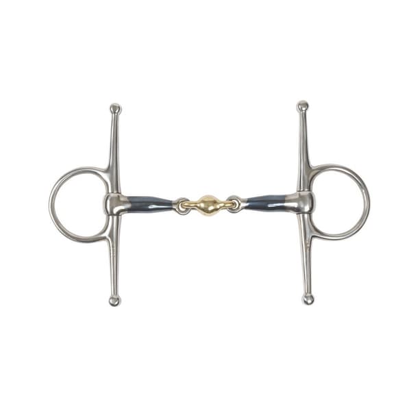 Shires Sweet Iron Lozenge Horse Full Cheek Snaffle Bit
