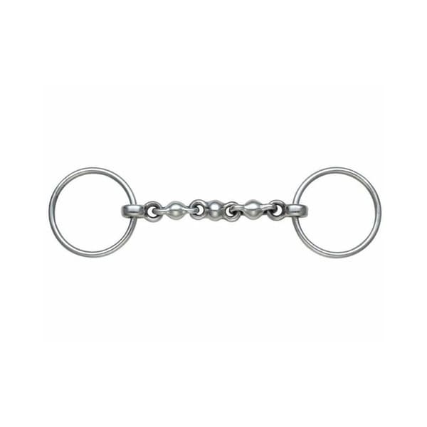 Shires Waterford Horse Loose Ring Snaffle Bit Silver 5in
