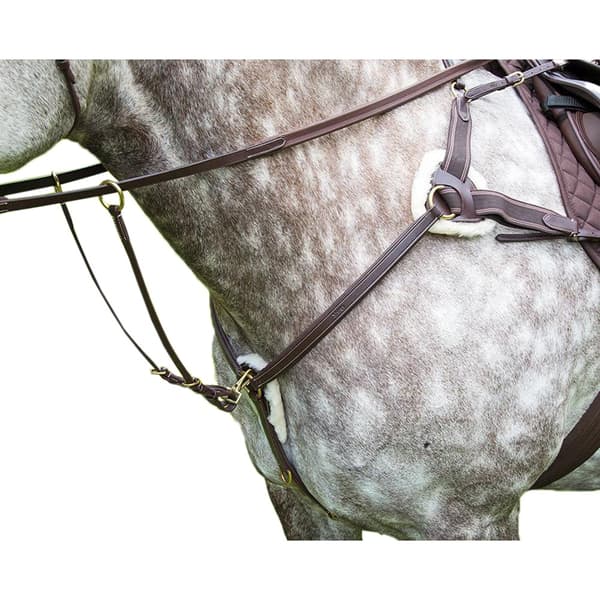 Salisbury Leather Horse Breastplate Havana Full