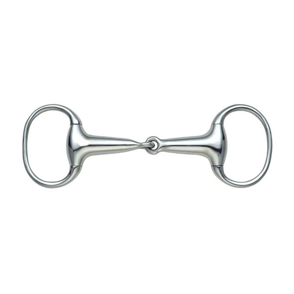 Shires Hollow Mouth Horse Eggbutt Snaffle Bit